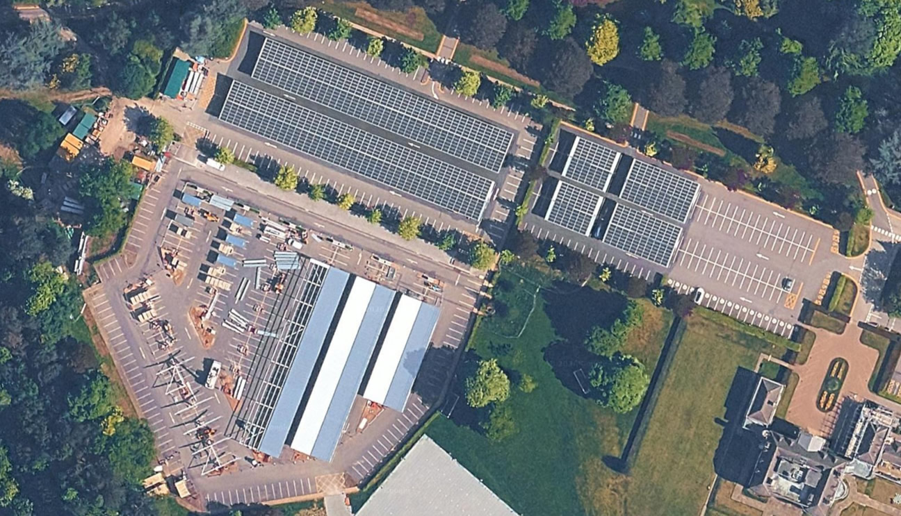 Radbroke Photovoltaic aerial view